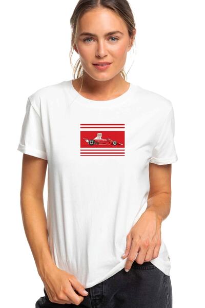 QIVI Niki Lauda Formula Štampano Majica za belke Pleteno T-shirt