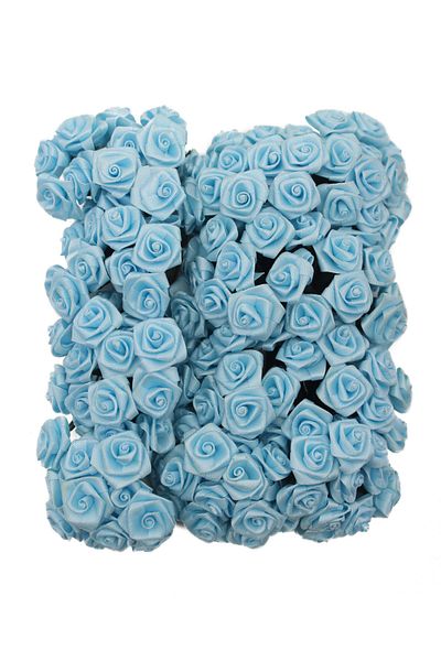 Lora Wedding 144 Τεμάχια Baby Blue Χρώμα Μικρό Υφασμάτινο Λουλούδι