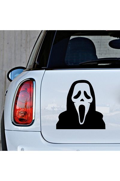 New Jargon Autocolant Mască Scream Negru - Lipire 35cm