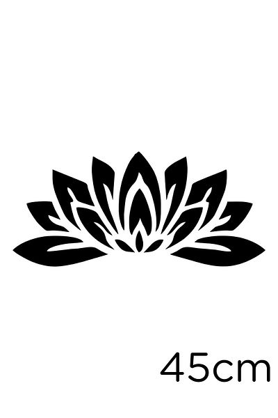 MIGNATIS Large Large Leaf Lotus Flower Sticker Gluing 45cm - Black