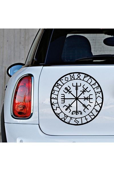 New Jargon Autocolant negru Shaman Compass Starry Vehicle - 35cm