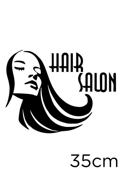 New Jargon Autocolant pentru salon de coafură pentru femei Curling Hair Bonding 35cm - Negru
