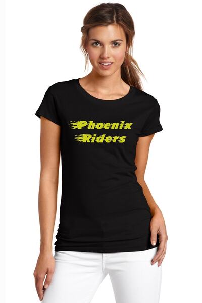 QIVI Phoenix Riders 2 Štampano Crna ženska Pleteno majica