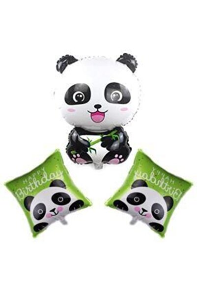 parti sürprizi مجموعة بالونات فويل الباندا 3 قطع