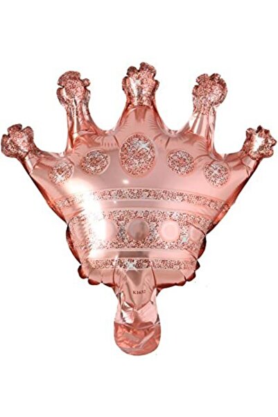 parti sürprizi Rose Gold Crown Shaped Foil Balloon