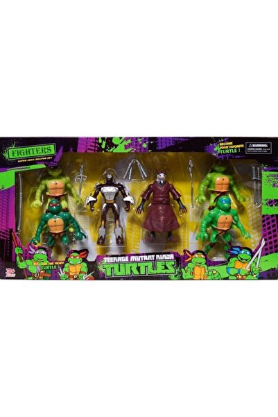 NINJA TURTLES Ninja Kaplumbağalar Figür Oyuncak 6 Figür Ve 8 Aksesuar Toplam ...