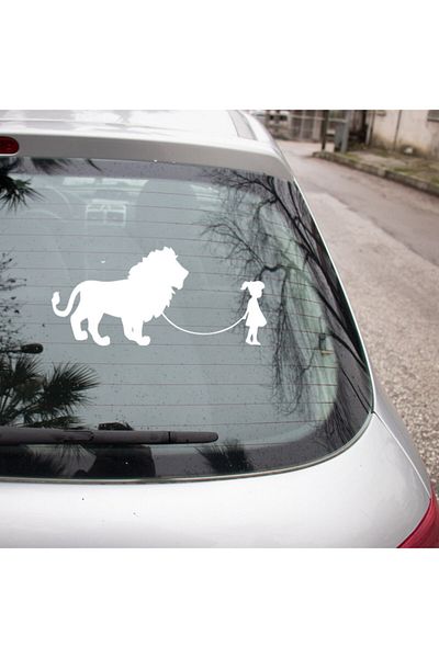 New Jargon O copil mic și lipire autocolant leu 35cm - alb