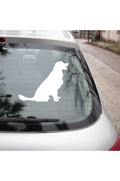MIGNATIS Etichetă de lipire autocolant Golden Dog 35cm - Alb