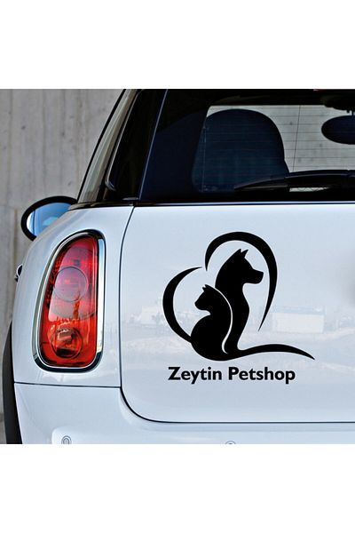 MIGNATIS Autocolant pentru firma Special Heart Petshop 35cm - Negru