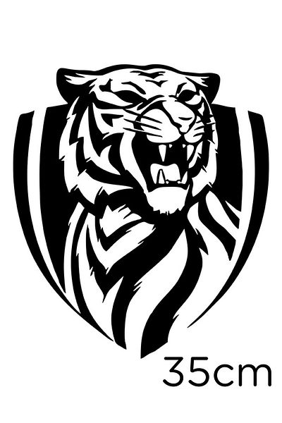 MIGNATIS Autocolant auto pentru mașină modificat King King Roaring Lion 35cm - negru