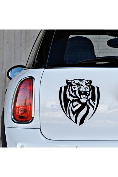 MIGNATIS Autocolant auto pentru mașină modificat King King Roaring Lion 35cm - negru