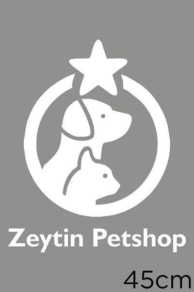 MIGNATIS Lipire autocolant pentru firma Special Petshop 45cm - Alb