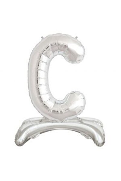 parti sürprizi Standing Silver Letter C Foil Balloon