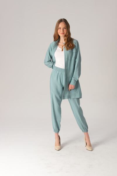 SAQA Prive Mint Sports Set with Pocket Detail