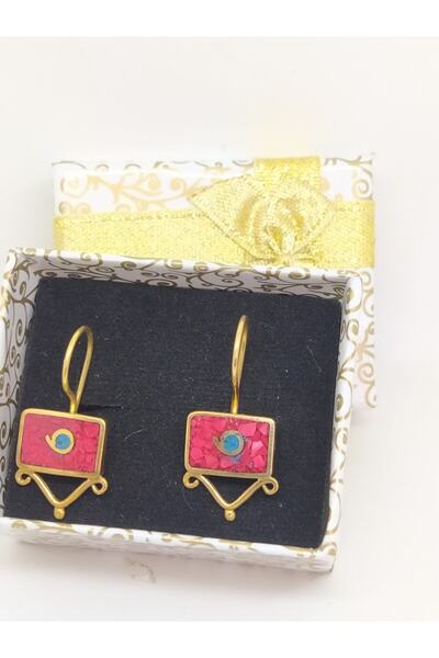 BD Gümüş Otantik Mozaik Küpe