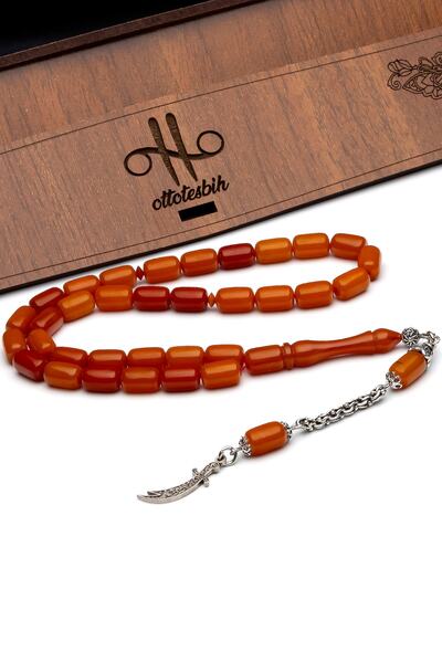 OTTOTESBİH Срібний медальйон із зображенням меча Зюльфікар із срібними бахром...