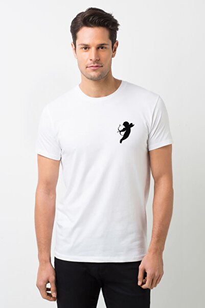 QIVI Strelac Štampano Bela muška Pleteno majica T-shirt T-shirt majica