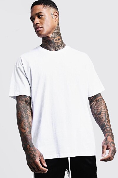 FUWEAR Tricou oversize din bumbac cu decolteu rotund