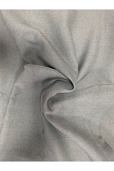 Brillant Rüyaper& Linen Blackout Sunshade Light Gray Curtain Cuts Heat and Light Completely Non- Pleated Plain Stitching