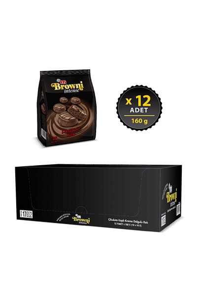 Eti Intense Brown Mini Chocolate - 160g X 12 Pieces