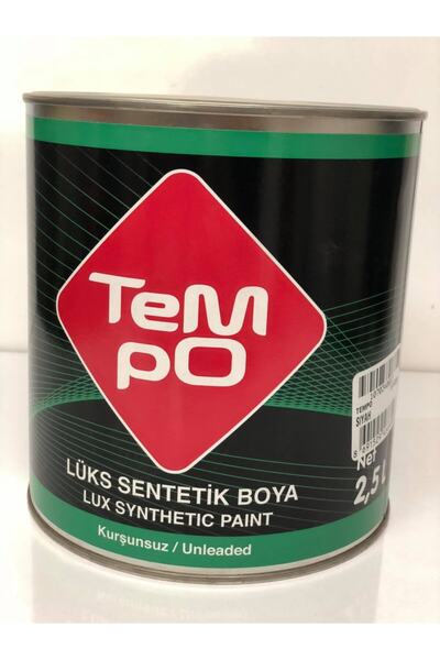 Tempo Lüks Sentetik Yağlı Boya Siyah 2,5 Litre