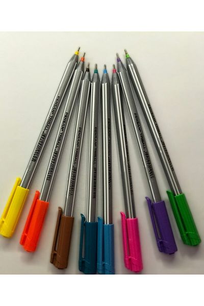 Pensan Triball Ballpoint Pen Colored Set of 8