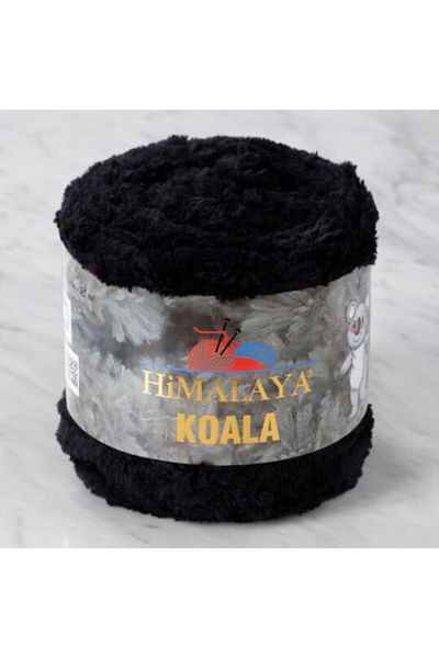 Himalaya (3 Pieces) Koala Fluffy Hand Knitting Yarn 75709/Black