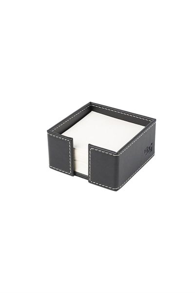 2K Cube Notepad Holder Artificial Leather Desktop 10x10x5 Cm