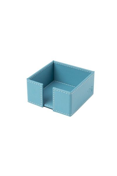2K Cube Notepad Holder Artificial Leather Desktop 10x10x5 Cm