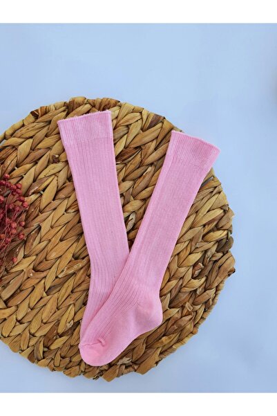 masal trend جوارب أطفال وردية بطول الركبة