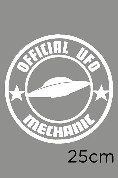 MIGNATIS Official Ufo Mechanic Wall Sticker 25cm - White