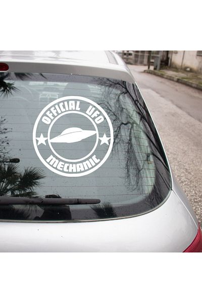 MIGNATIS Official Ufo Mechanic Wall Sticker 25cm - White