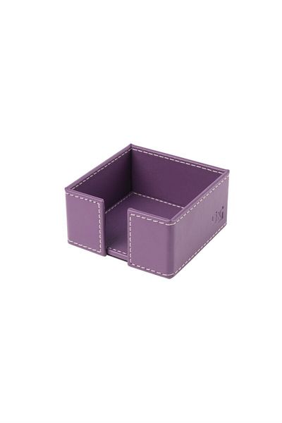 2K Cube Notepad Holder Artificial Leather Desktop 10x10x5 Cm
