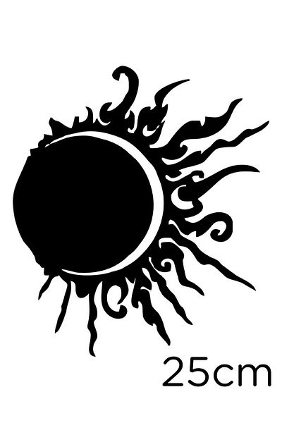 MIGNATIS Autocolant eclipsa de soare și lună Lipire 25cm - negru