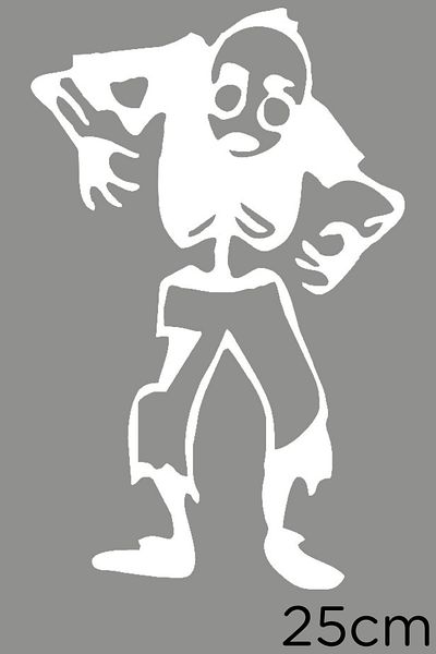MIGNATIS Autocolant de lipire Zombie Family Dad 83 25cm - Alb
