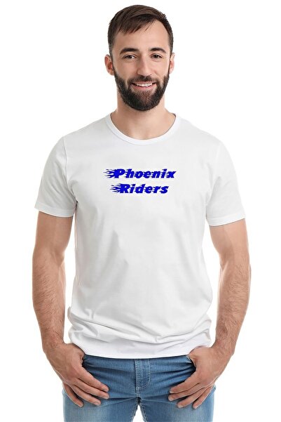 QIVI Phoenix Riders 2 Štampano Beli Muškarci Pleteno Majica T-shirt T-shirt