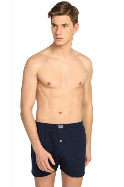 Gümüş İç Giyim Ανδρικό μπόξερ με μαύρα χτενισμένα βαμβακερά κουμπιά