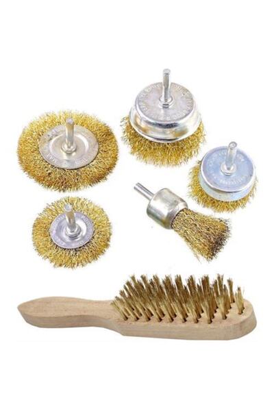 MasterCare Kit perie de sârmă pentru coroziune rugină Perie din lemn Cadou 713968