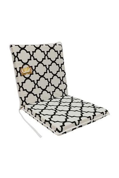 Vip Home Concept Market Ürünleri Chair Cushion with Back, Elastic, Zipper, Sponge - 1 Piece (alaçatı) washable