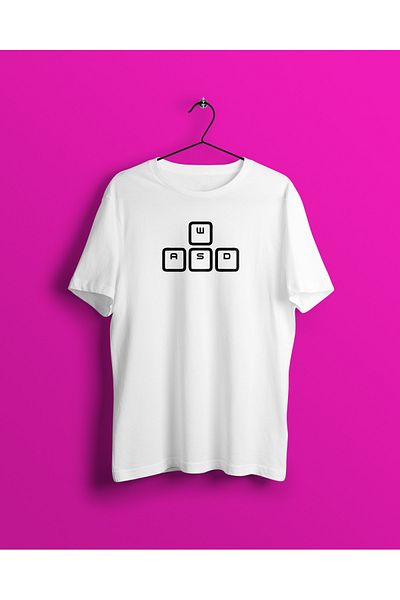 YEACHY Μπλουζάκι Unisex White Gamer Printed