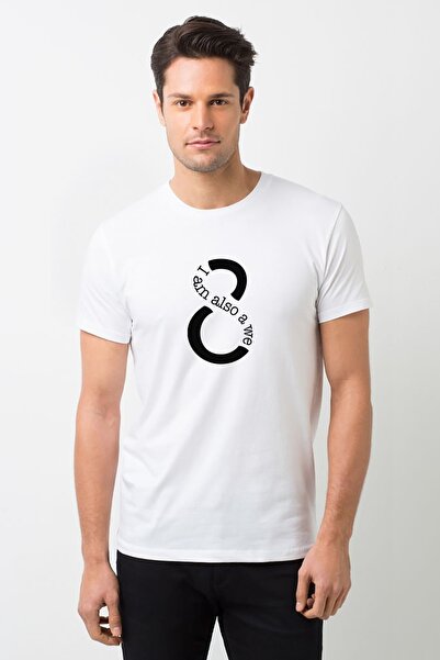 QIVI Sense8 I Am Also A We Štampano Bela muška Pleteno majica T-shirt T-shirt...