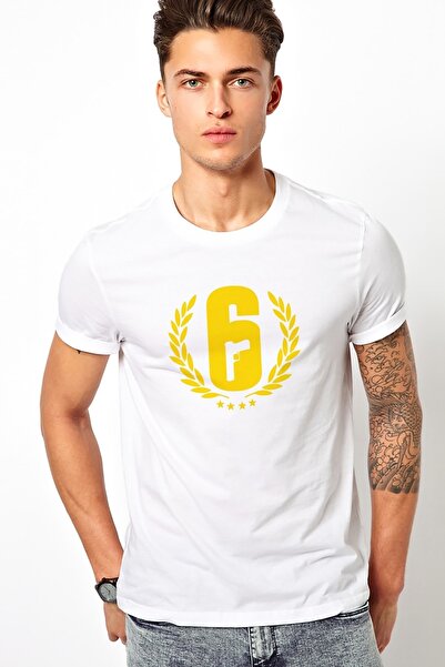 QIVI Rainbow Six Gun Štampano Bela majica za muškarce Pleteno T-shirt T-shirt