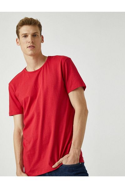Koton Men's Basic Short Sleeve Crew Neck T-Shirt