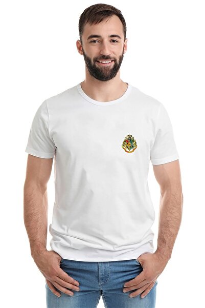 QIVI Alumni Hogvortsa Draco Štampano Bela muška Pleteno majica T-shirt T-shirt