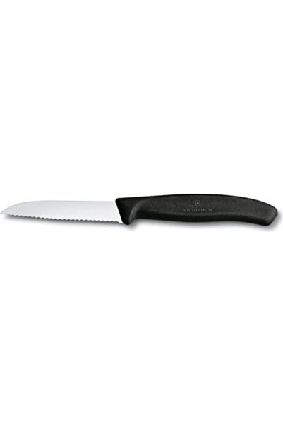 Victorinox SwissClassic Mutfak Soyma Bıçağı 8 cm Testere Ağızlı Siyah Saplı P...
