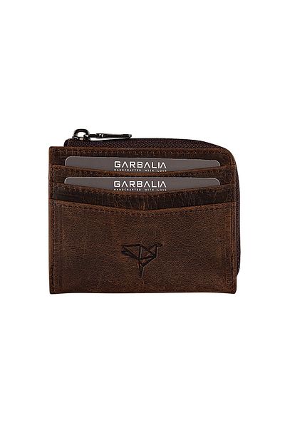Garbalia Unisex Crazy Brown Πορτφόλιο Χρημάτων Figo