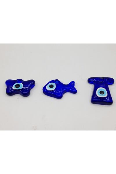 NETİCE ÖYLEK Καφτάν από καθαρό γυαλί με φιγούρα ψαριού και πεταλούδας, χάντρε...