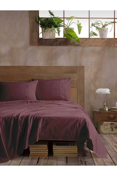 Sefaoğlu tekstil Double Sheets and Pillowcases, Poplin Fabric, Violet