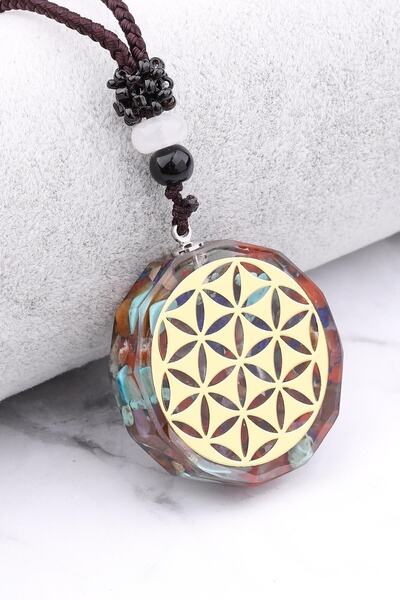 Asya Gems Unisex Orgonit Çakra Reiki Bioenerji Kolye