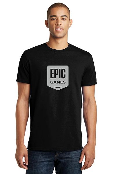 QIVI Epic Games Fortnite εμπριμέ μαύρο ανδρικό πλεκτό μπλουζάκι T-shirt T-shirt T-shirt